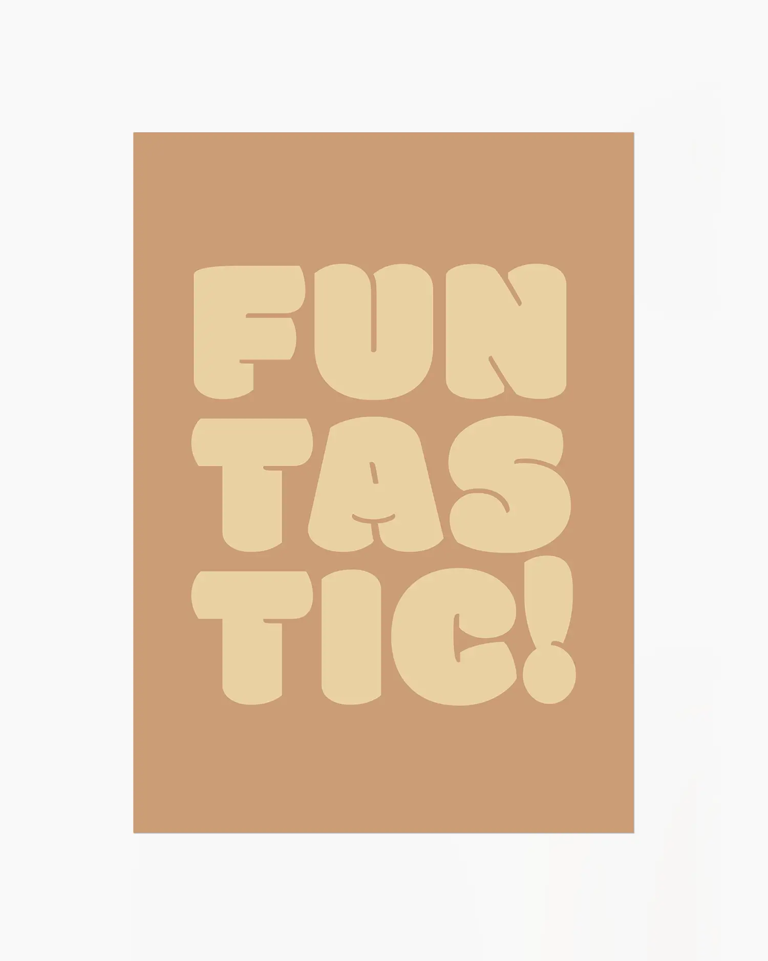 Nursery poster with 'Funtastic!' text