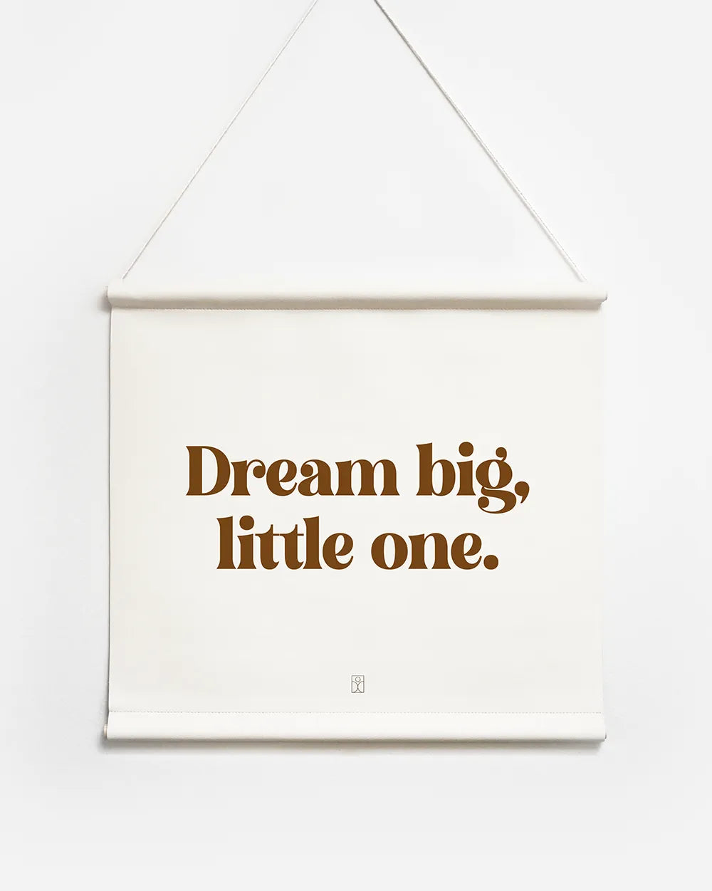 Wall art for the nursery with the text "Dream big, little one"
