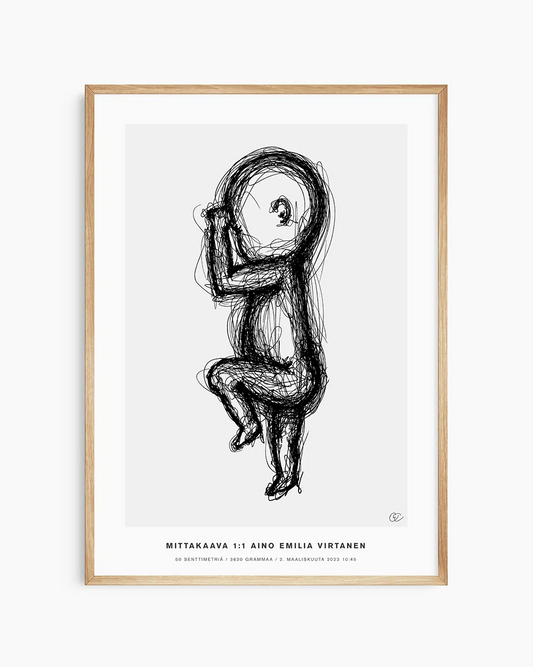 Skandinaavinen syntymäjuliste – yksinkertainen ja ajaton muisto