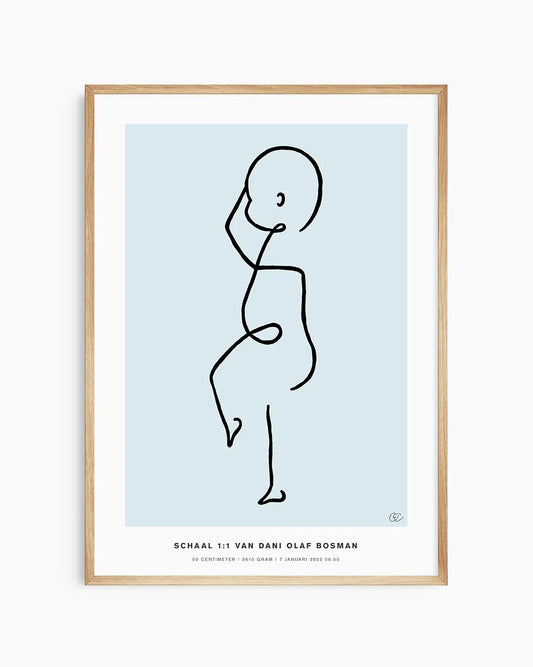 De Geboorteposter – een unieke illustratie op ware grootte