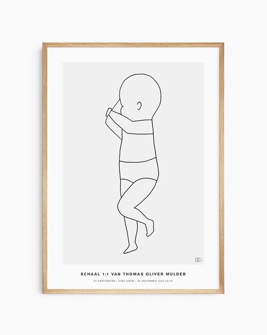 De Geboorteposter met liefdevolle en precieze details