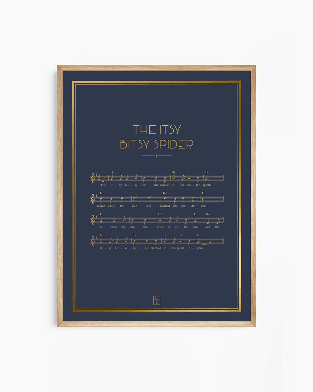 Unique birthday gift – a custom song poster with beautiful typography
