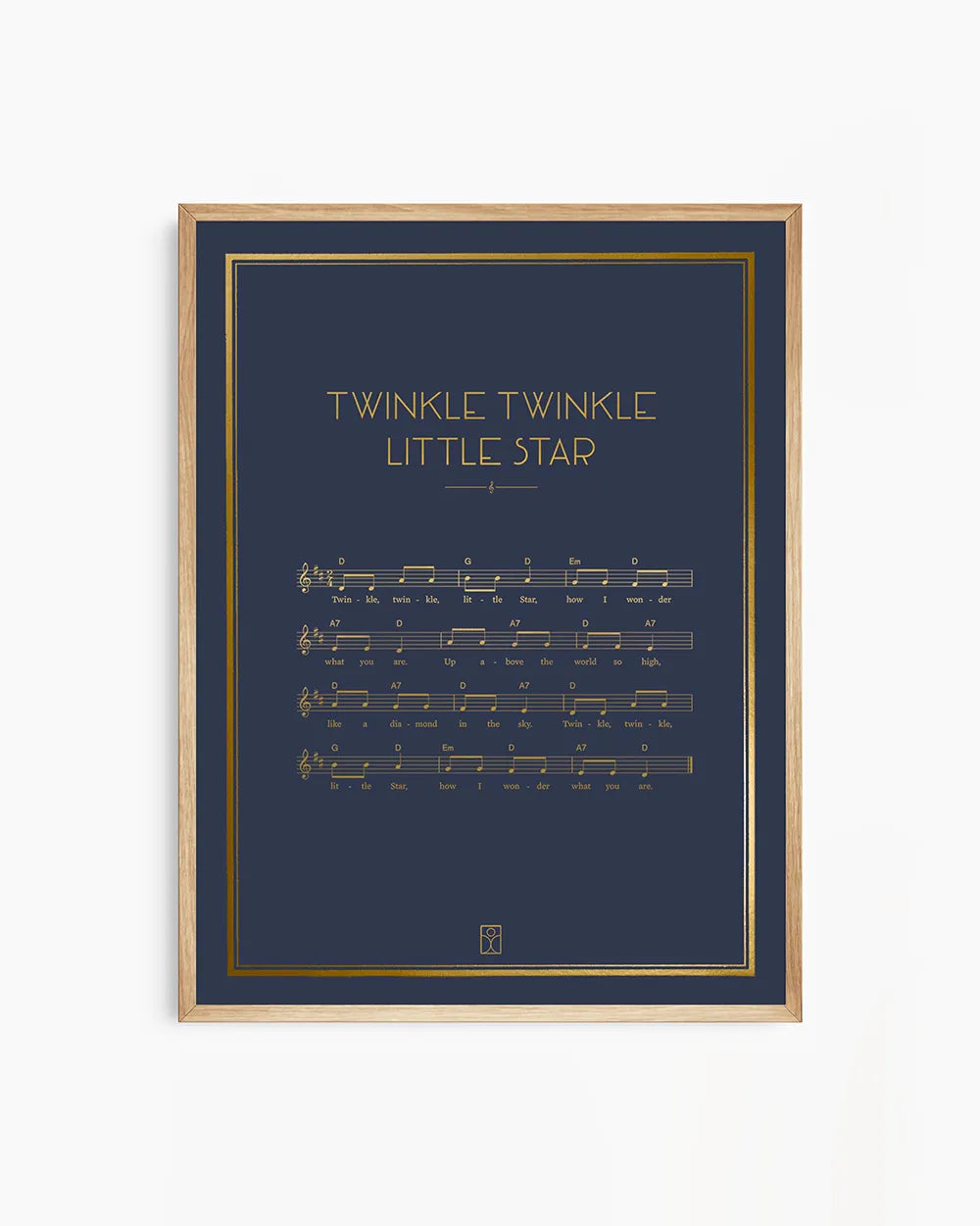 Unique wall art with lyrics from a beloved children’s song