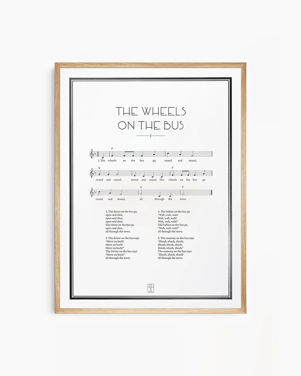 The perfect gift – a framed Note Poster with meaningful lyrics