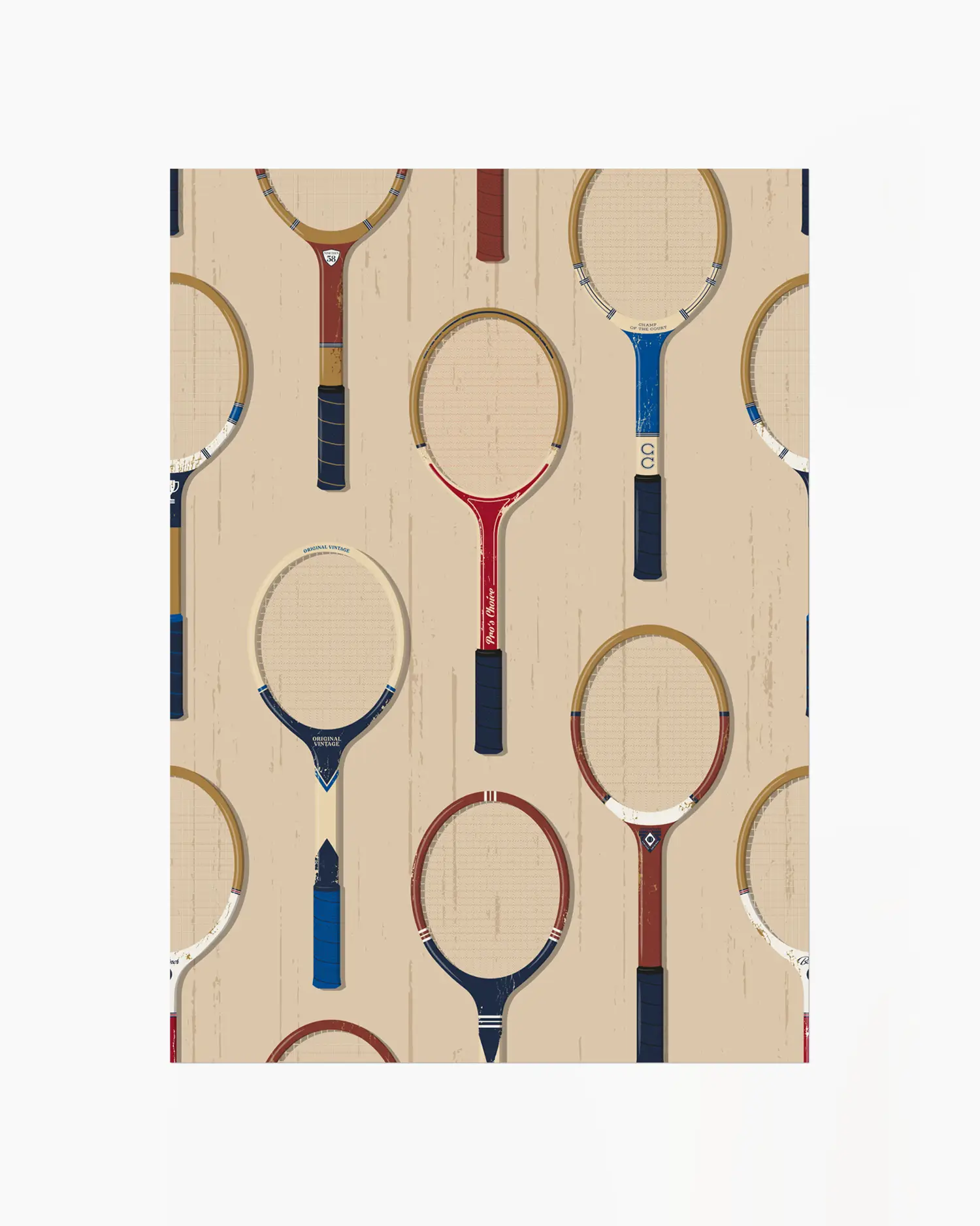 Vieille Raquette De Tennis Donnay - Vintage Déco Murale Ou Collection