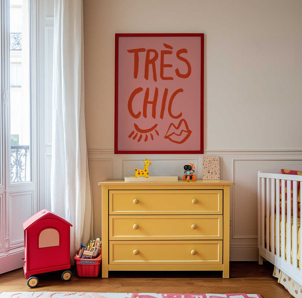 Très Chic Red Poster