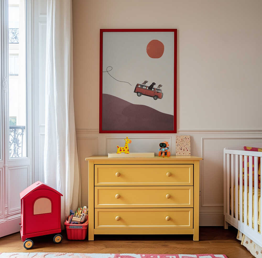 Paws on the Road Poster