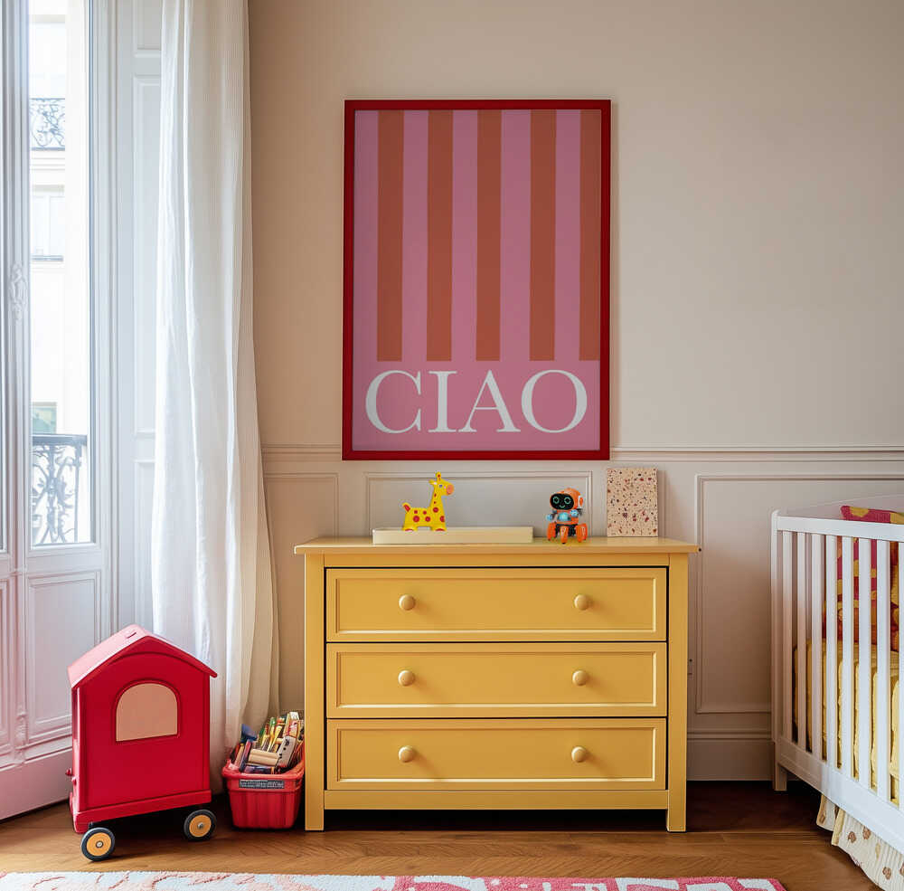 Ciao Stripes Poster