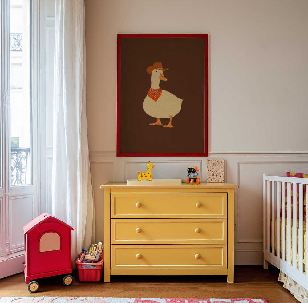 Bo the Cowboy Duck Poster