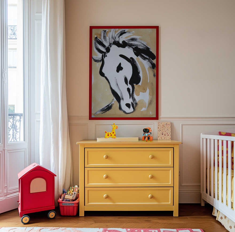 Stirring Equine Flow Poster