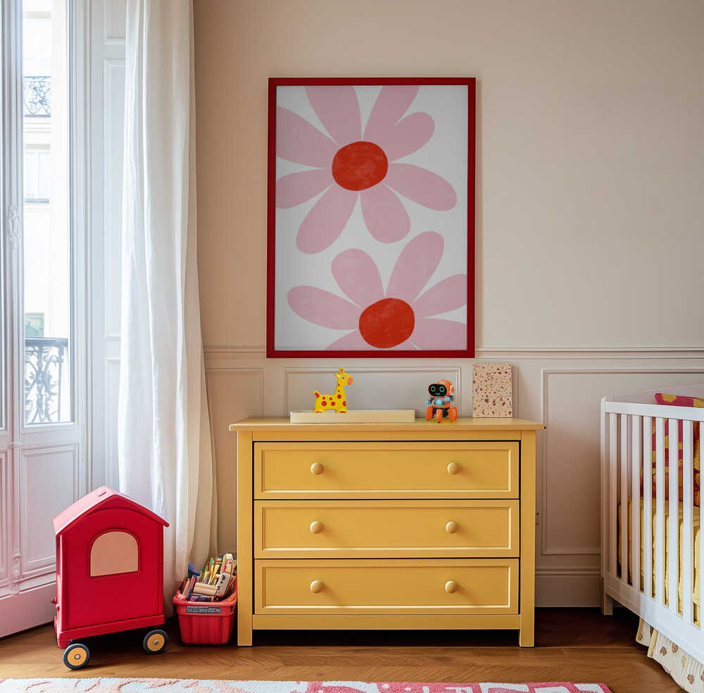 Pink Flower Petal Poster