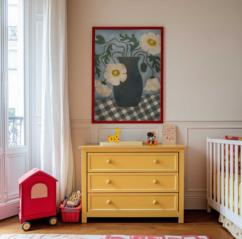 White Icelandic Poppies Poster