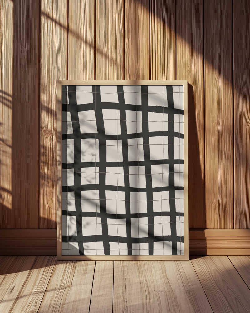 Monochrome Mesh Poster