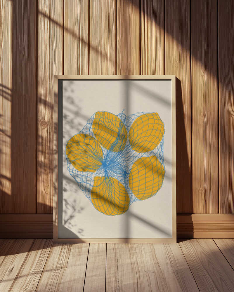 Lemons In a Mesh Poster