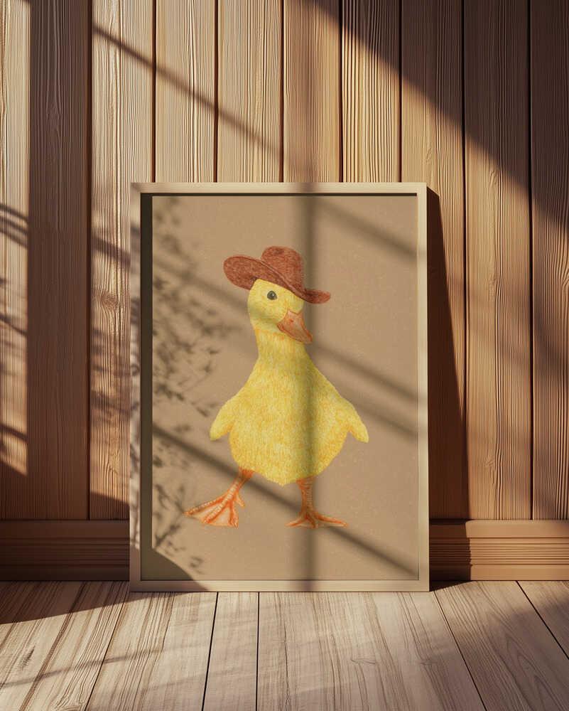 Daphne the Cowgirl Duckling Poster