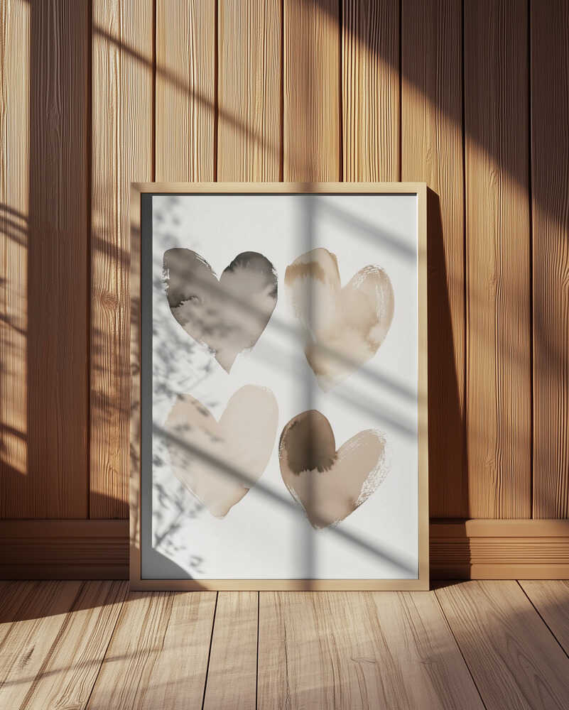 Earthy Hearts Poster