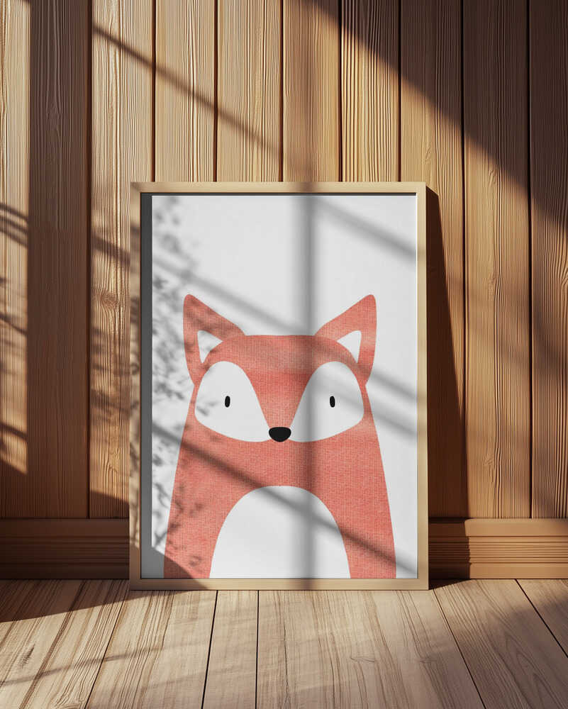 Fox in Watercolor Poster