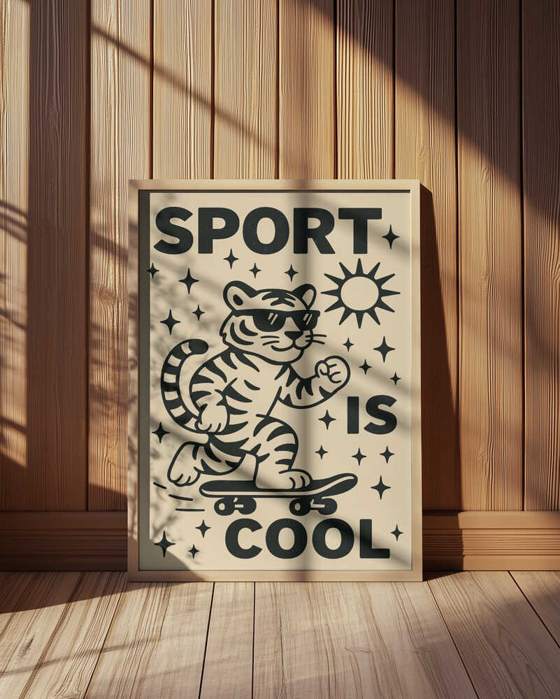 Skating Tiger Vibes Poster