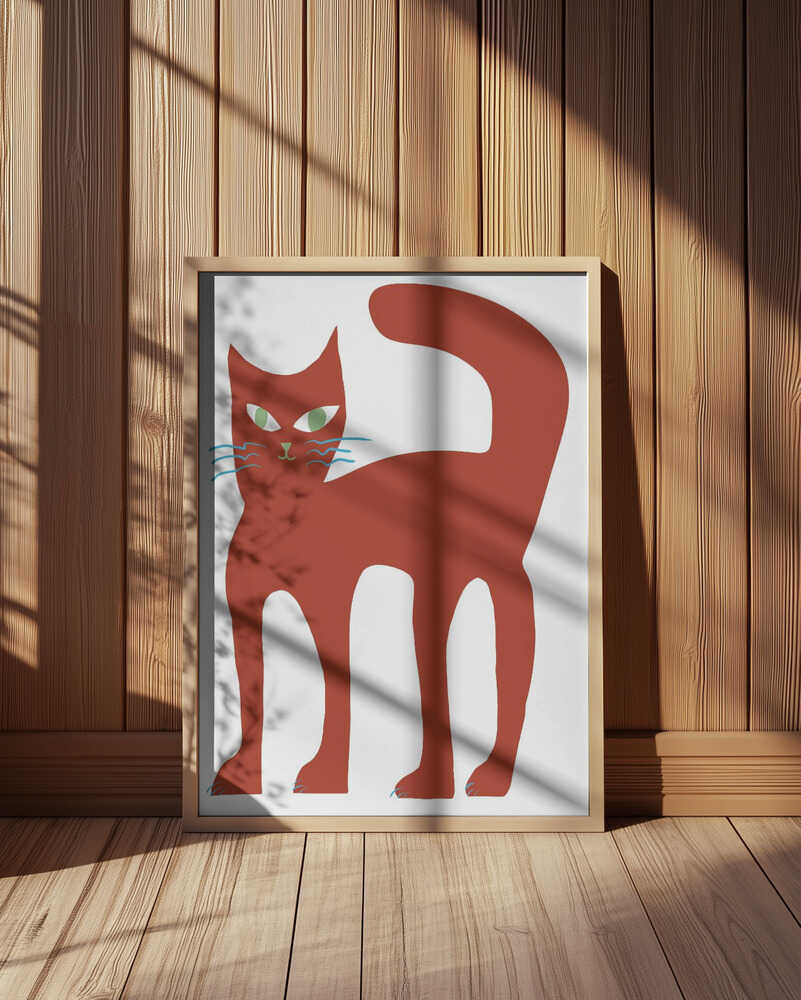 Grote Rode Kat Poster