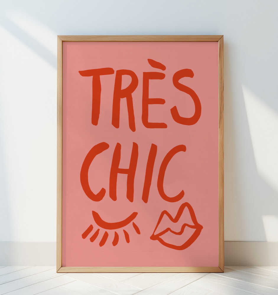 Très Chic Red Poster
