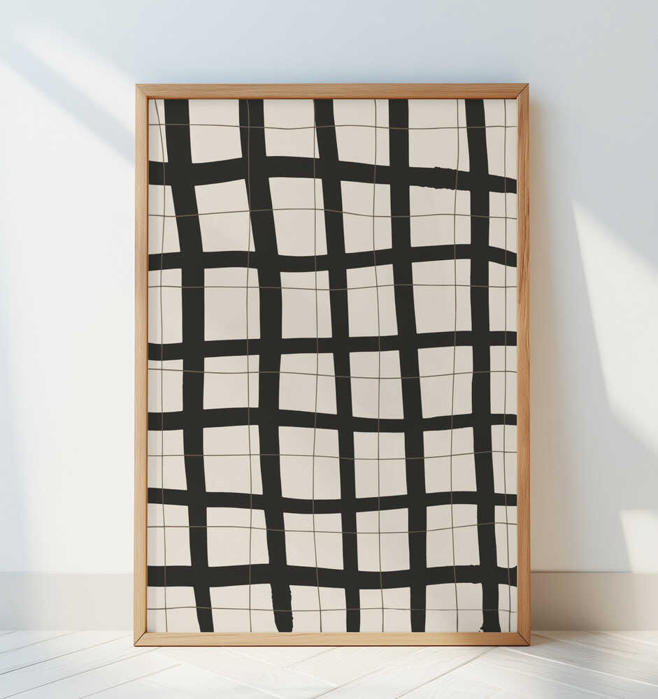 Monochrome Mesh Poster