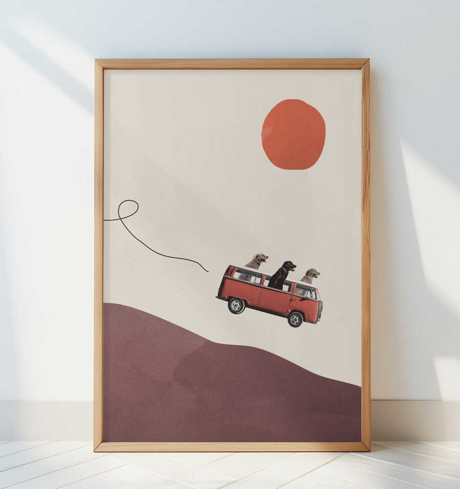 Paws on the Road Poster