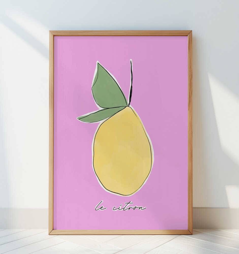 Le Citron Pink Poster
