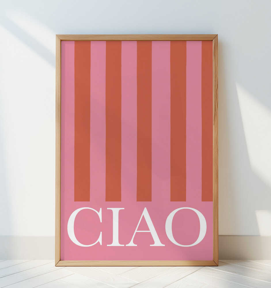 Ciao Stripes Poster