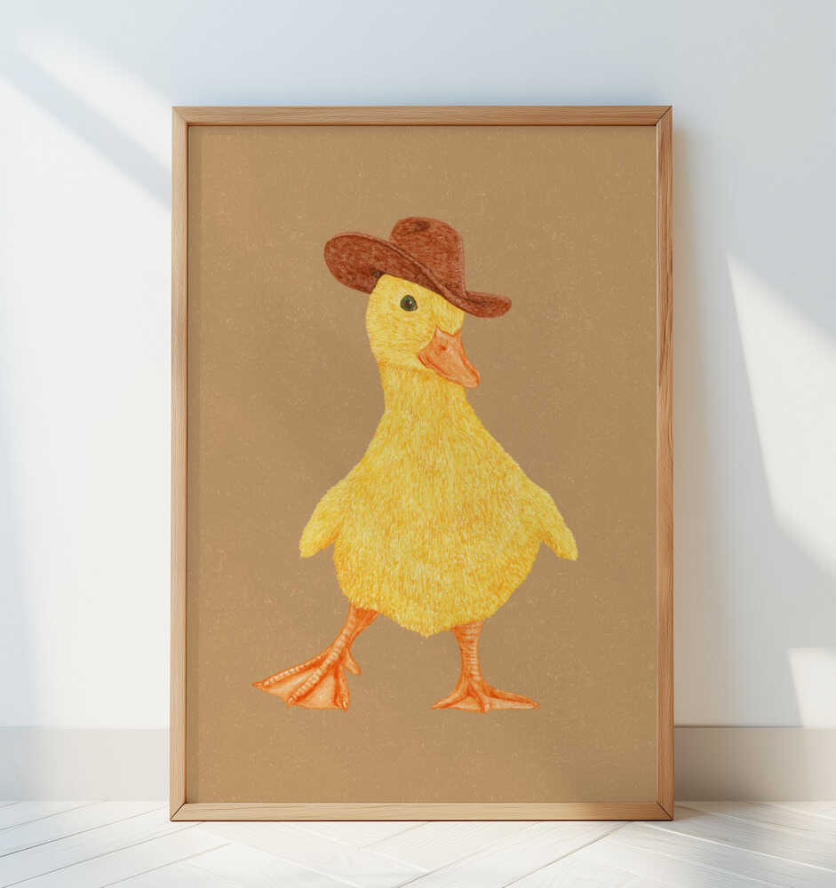 Daphne the Cowgirl Duckling Poster