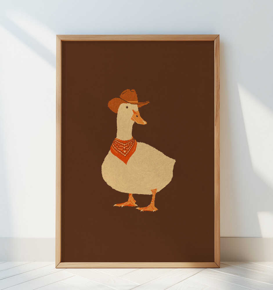 Bo the Cowboy Duck Poster