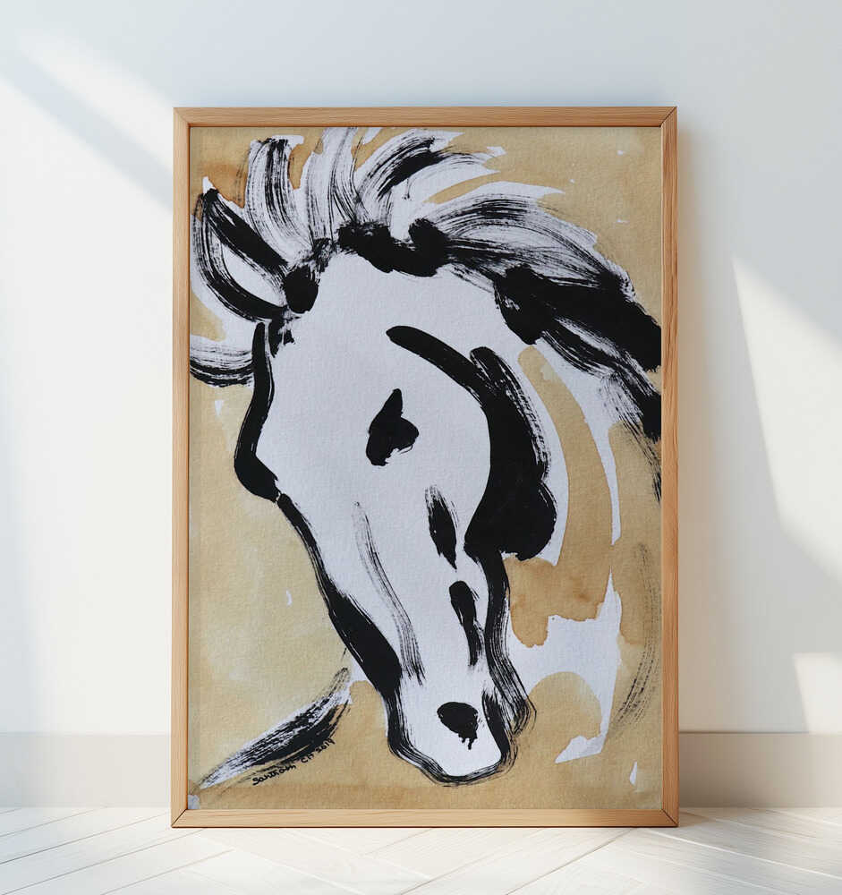 Stirring Equine Flow Poster