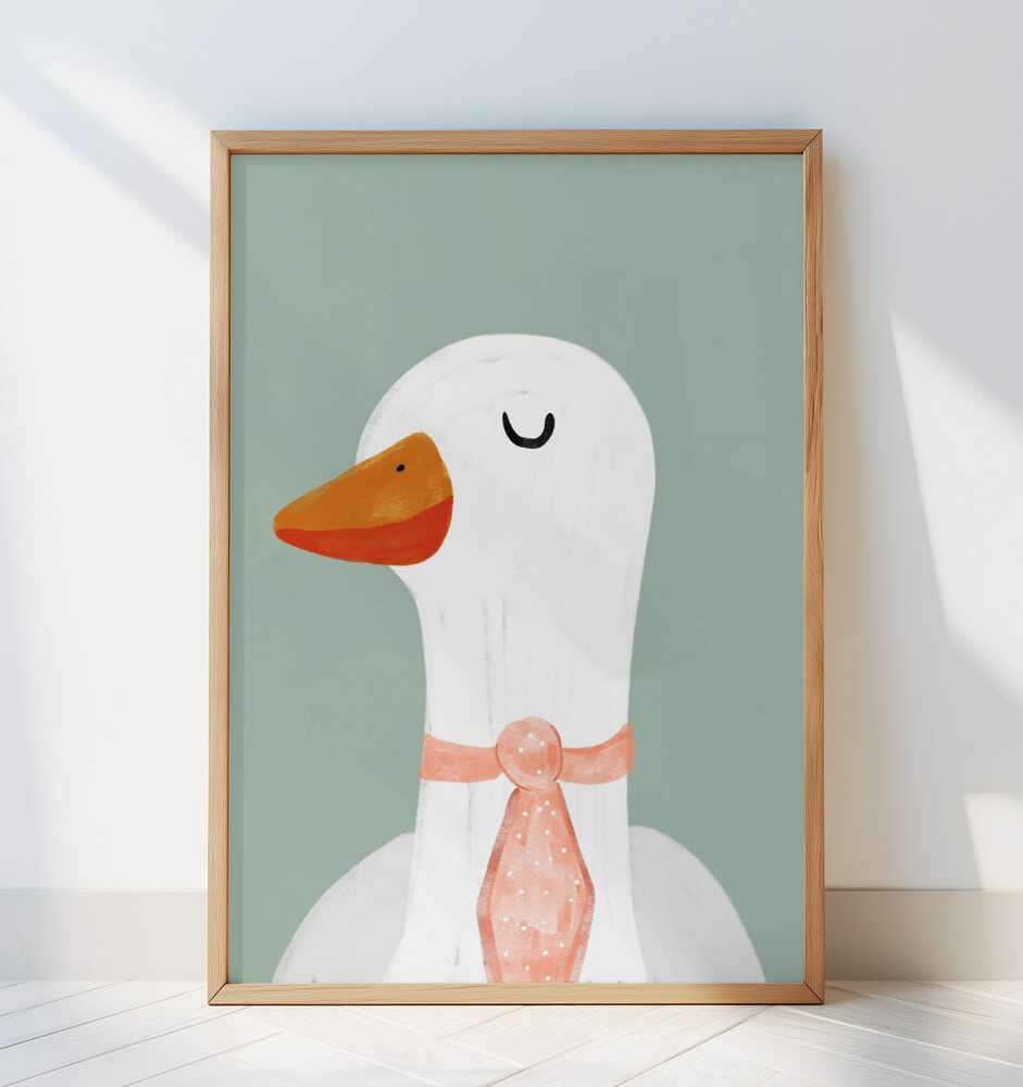 Goose in a Tie Poster