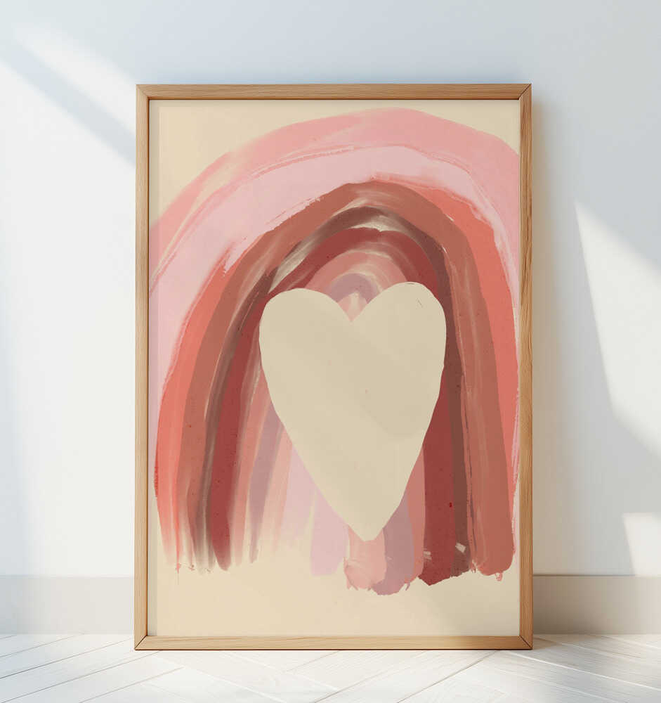 Heartfelt Rainbow Poster