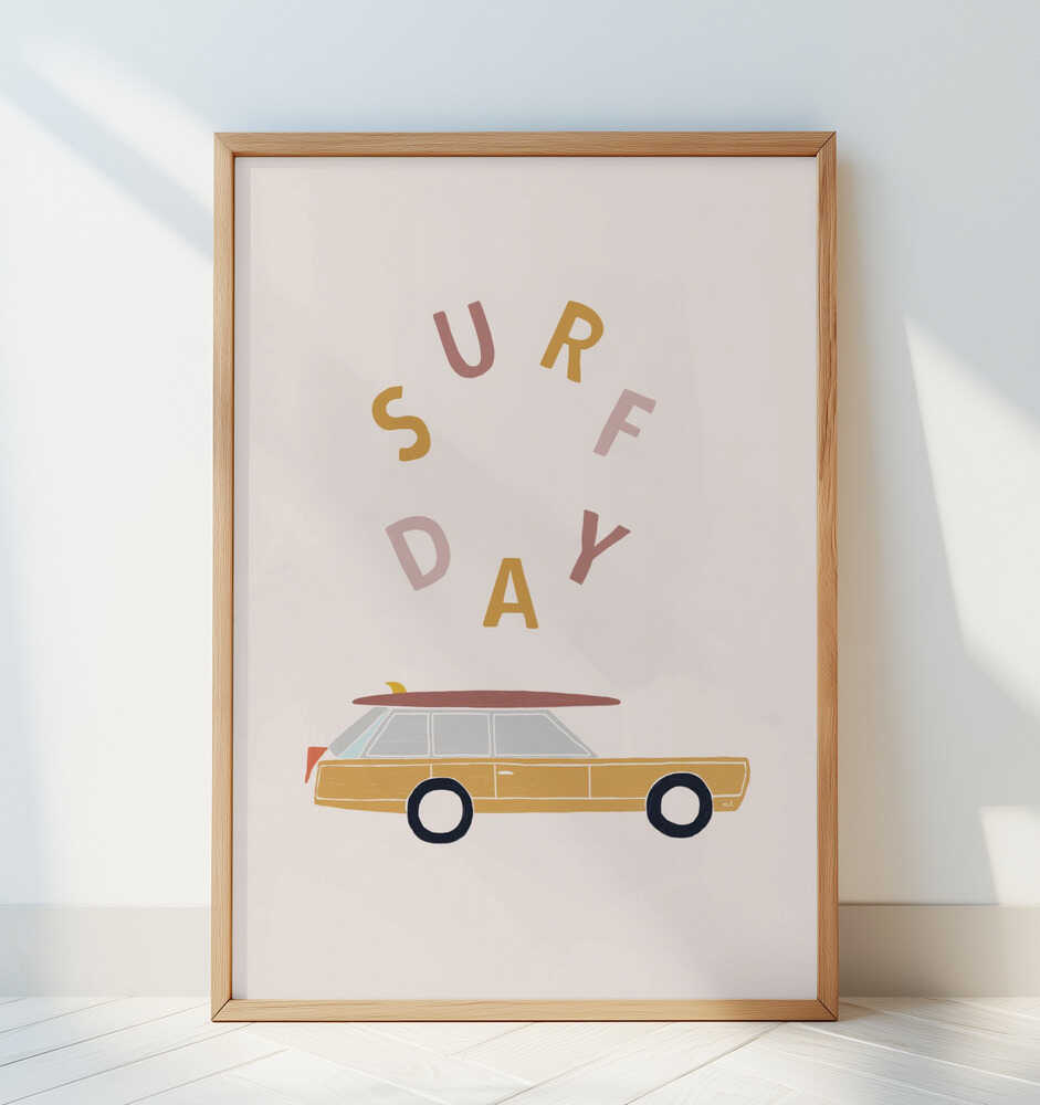 Retro Surf Vibes Poster