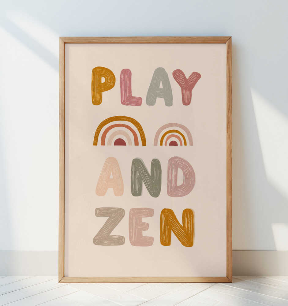 Play and Zen Poster