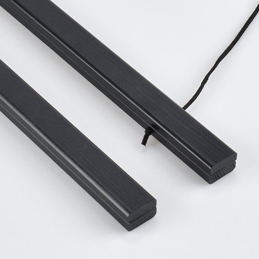 Close up of our black poster hanger in 50 cm