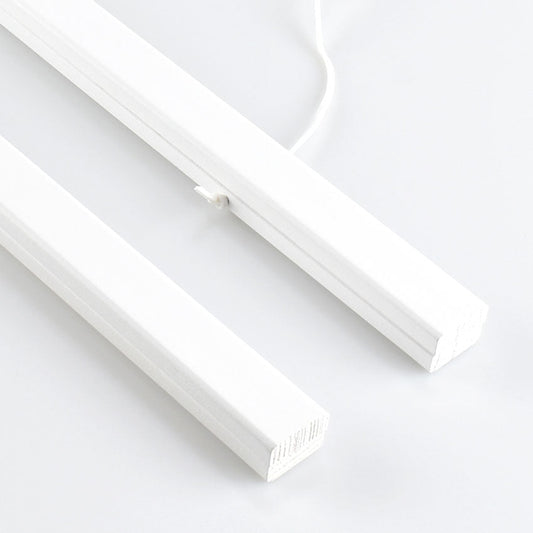 Closeup of poster hanger in white