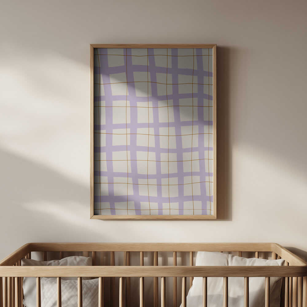 Lilac Lattice Poster