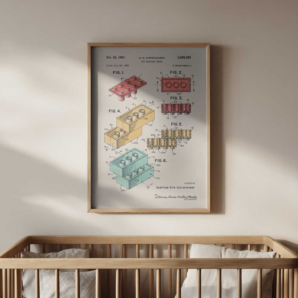 Lego Patent Poster