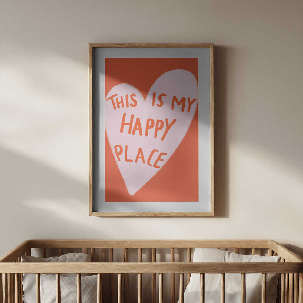 Happy Heart Message Poster