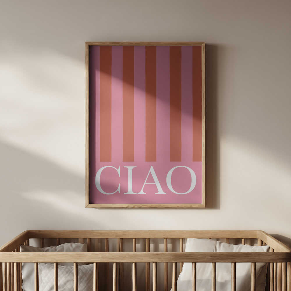 Ciao Stripes Poster