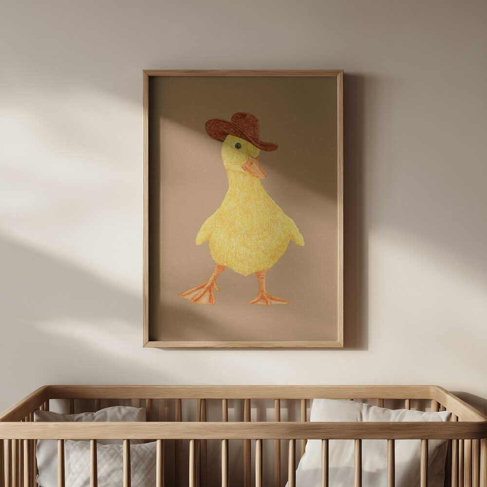 Daphne the Cowgirl Duckling Poster