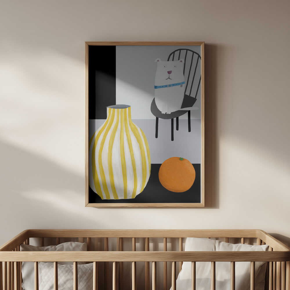 Funny White Dog Poster