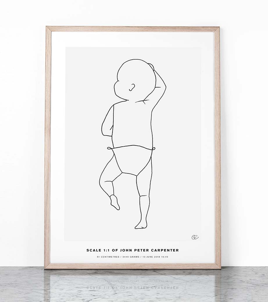 The Birth Poster CONTINUOUS LINE #3