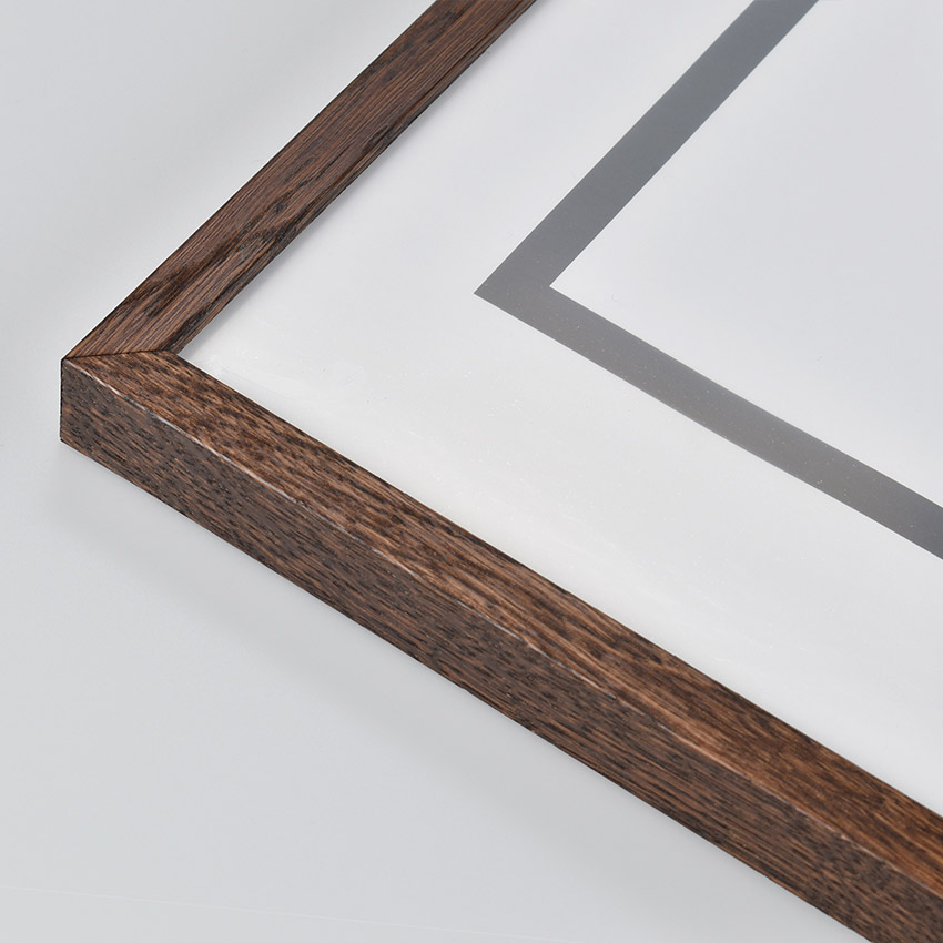 smoked oak wooden frame