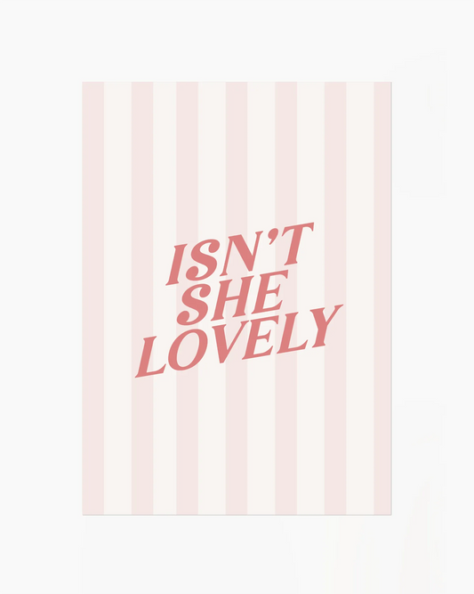 isn't she lovely poster