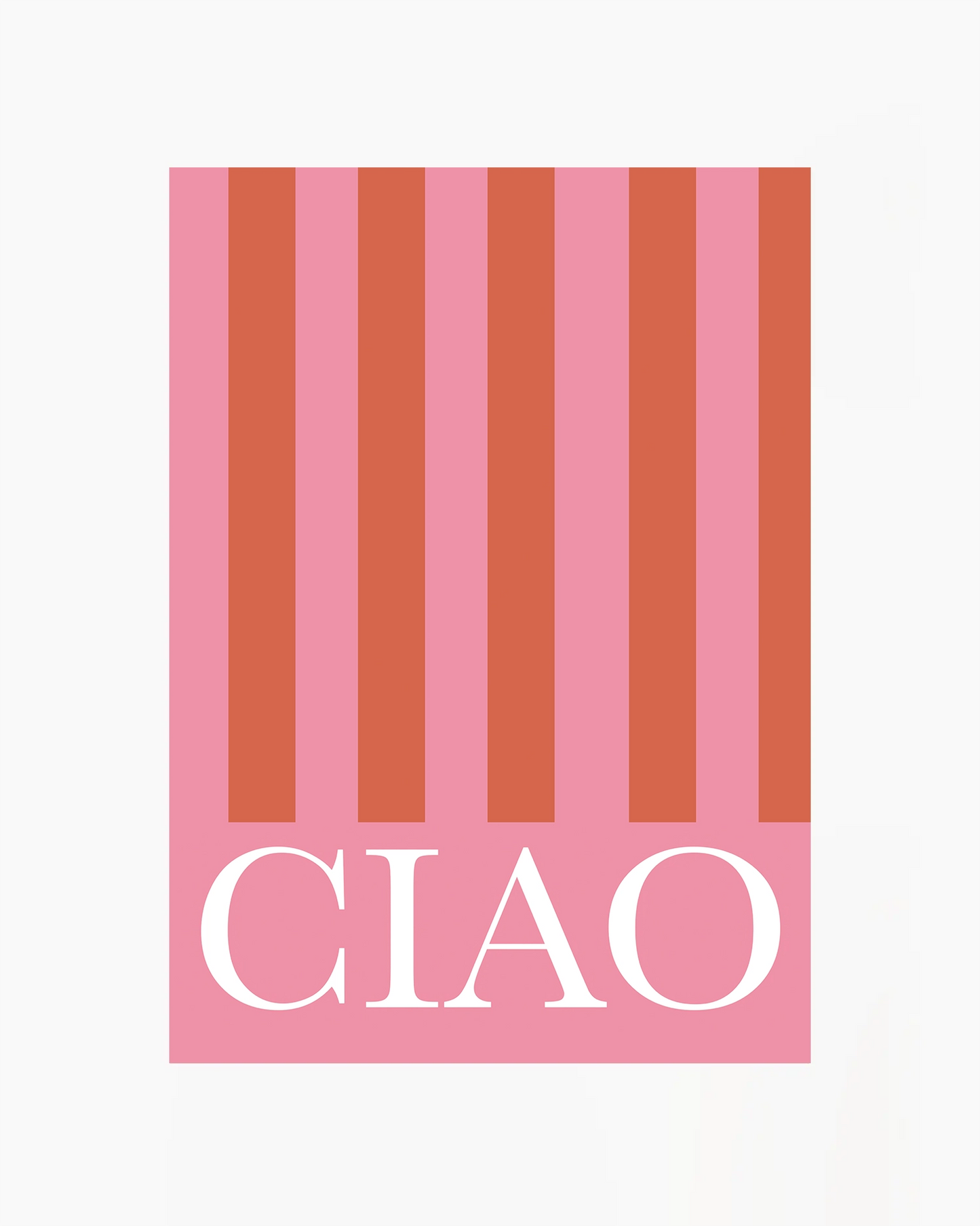 Ciao Stripes Poster