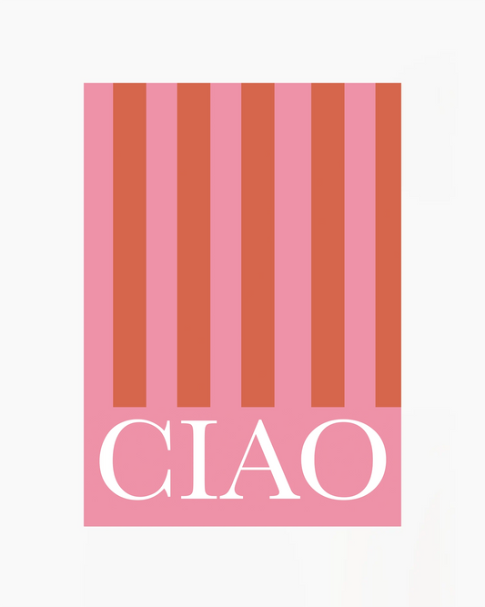 Ciao Stripes Poster