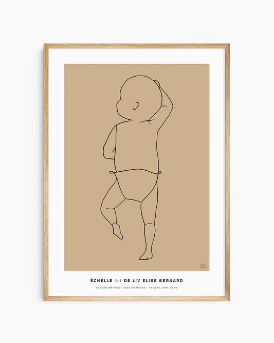 Gardez en mémoire la taille réelle de votre enfant à la naissance