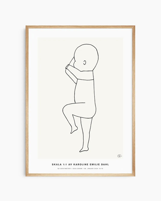 Nyfødt poster – Fødselsplakaten for et elegant og personlig preg